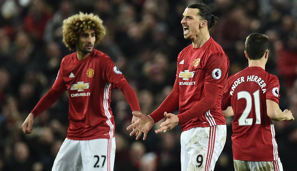 1. Zlatan Ibrahimovic (Manchester United) - 14 Gol. (AFP/Oli Scarff)