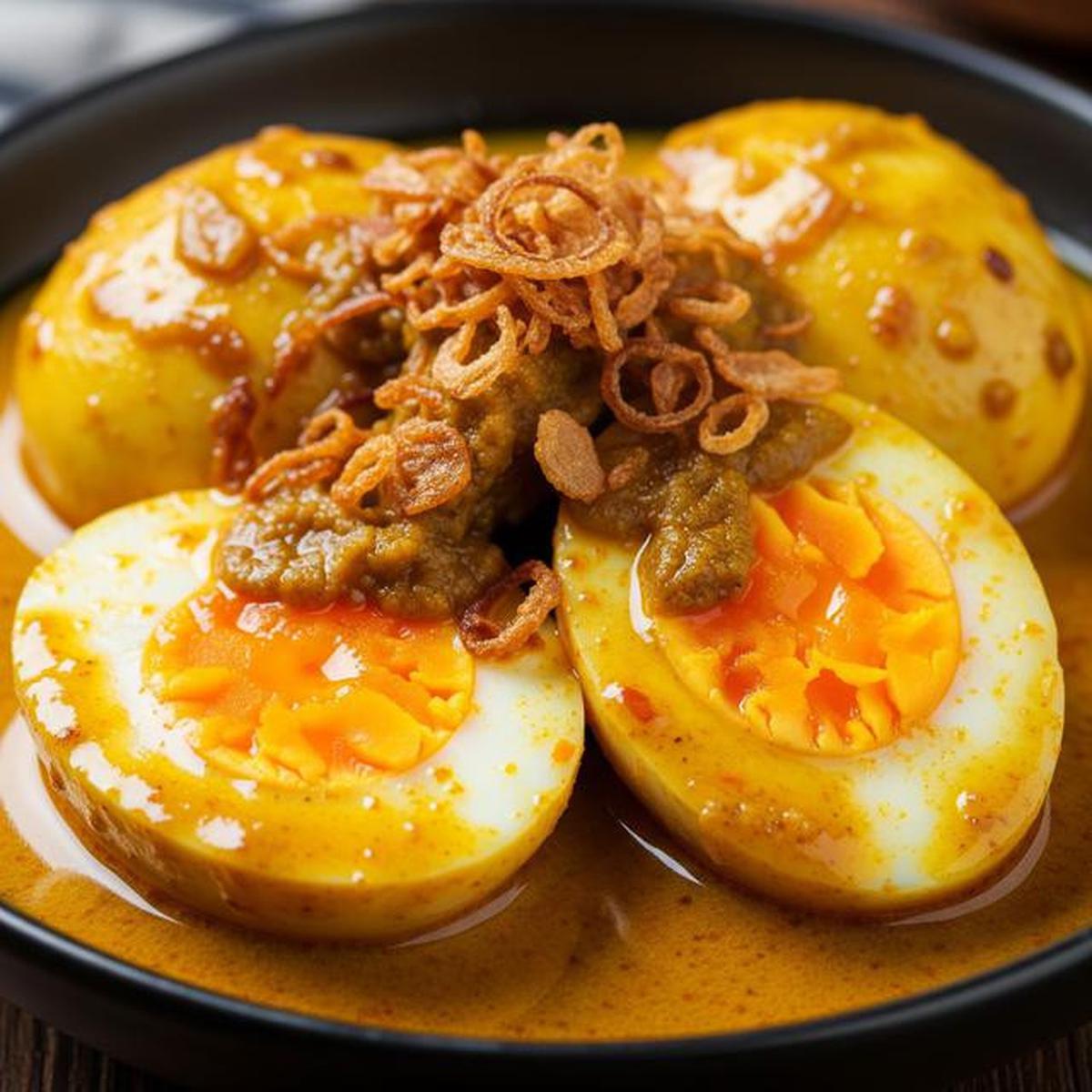 Resep Telur Bumbu Kuning Tanpa Santan yang Meresap hingga ke Dalam