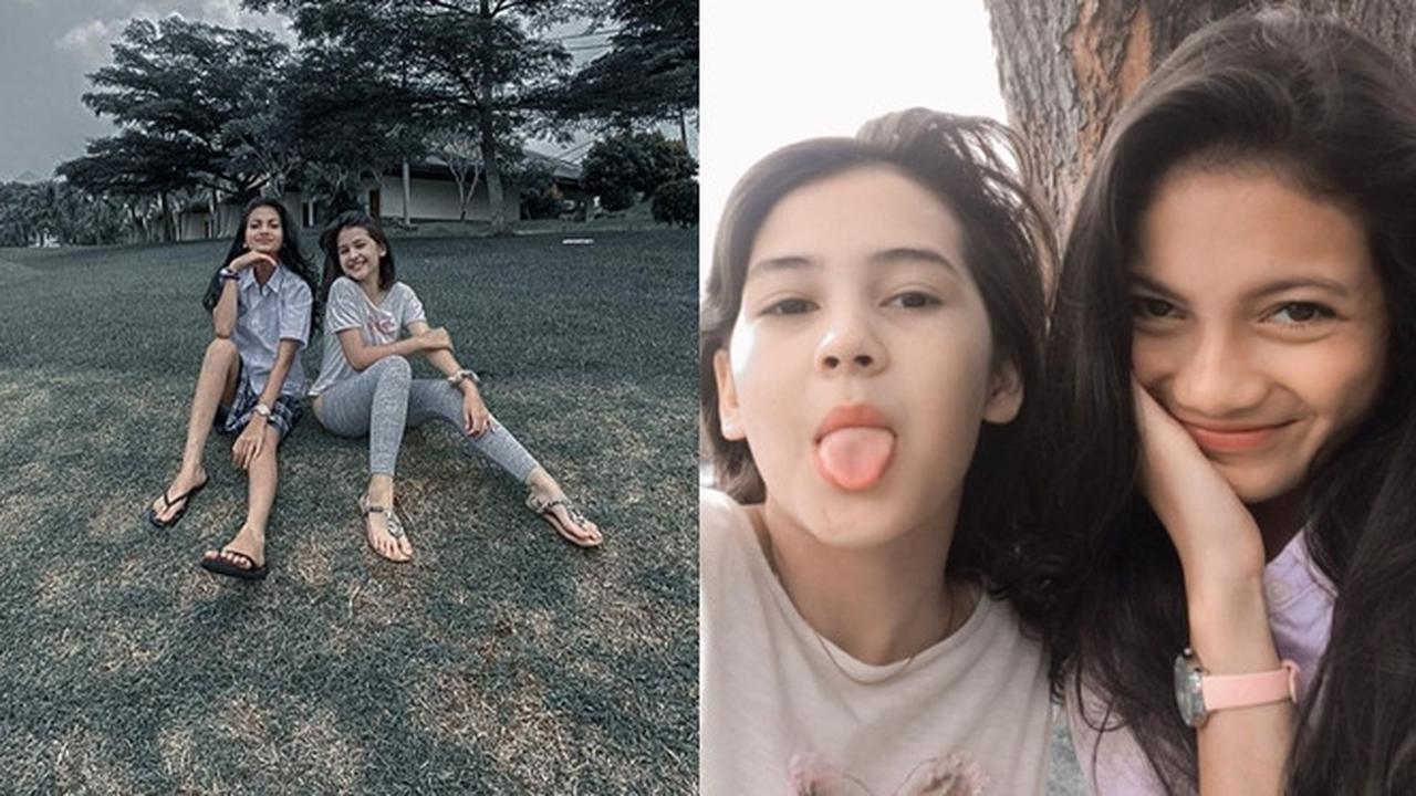 6 Potret Kebersamaan Sandrinna Michelle dan Ratu Sofya, Selalu Kompak