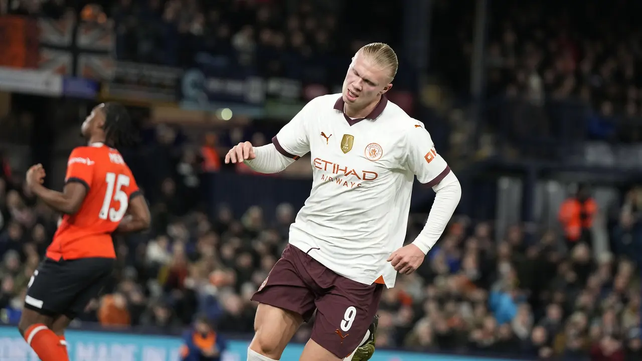 Foto: 5 Gol Erling Haaland dan 4 Assist Kevin De Bruyne Bawa Man City Hancurkan Luton Town untuk Melaju ke Perempatfinal Piala FA 2023/2024