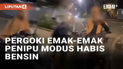 VIDEO: Viral Pemotor Pergoki Emak-Emak Penipu Modus Kehabisan Bensin