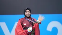 Siti Nafisatul Hariroh penyumbang emas perdana Indonesia di ajang Islamic Solidarity Games. (NOC Indonesia)