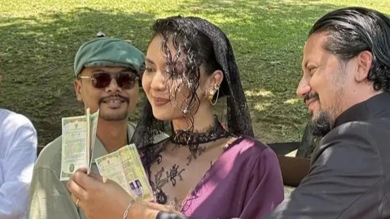 Potret Anggun Tasha Serena, Istri Keenan Pearce dalam Momen Akad Nikah Mereka