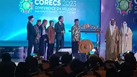 Majelis Hukama Muslimin menggelar Konferensi Agama dan Perubahan Iklim - Asia Tenggara di Jakarta, Rabu (4/10/2023). (Liputan6.com/Muhammad Ali)