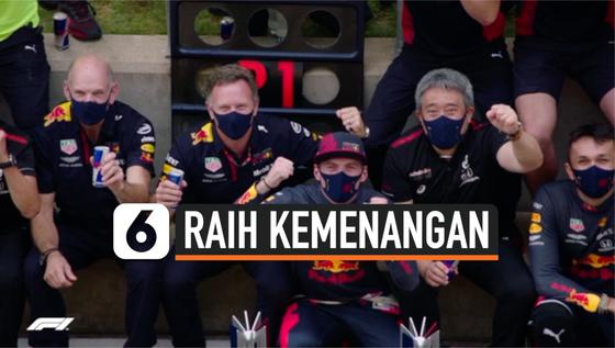 VIDEO: Max Verstappen Raih Kemenangan di Perayaan Grand Prix ke-70