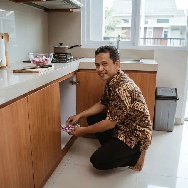 Letakkan Irisan Bawang Merah (Gemini AI)
