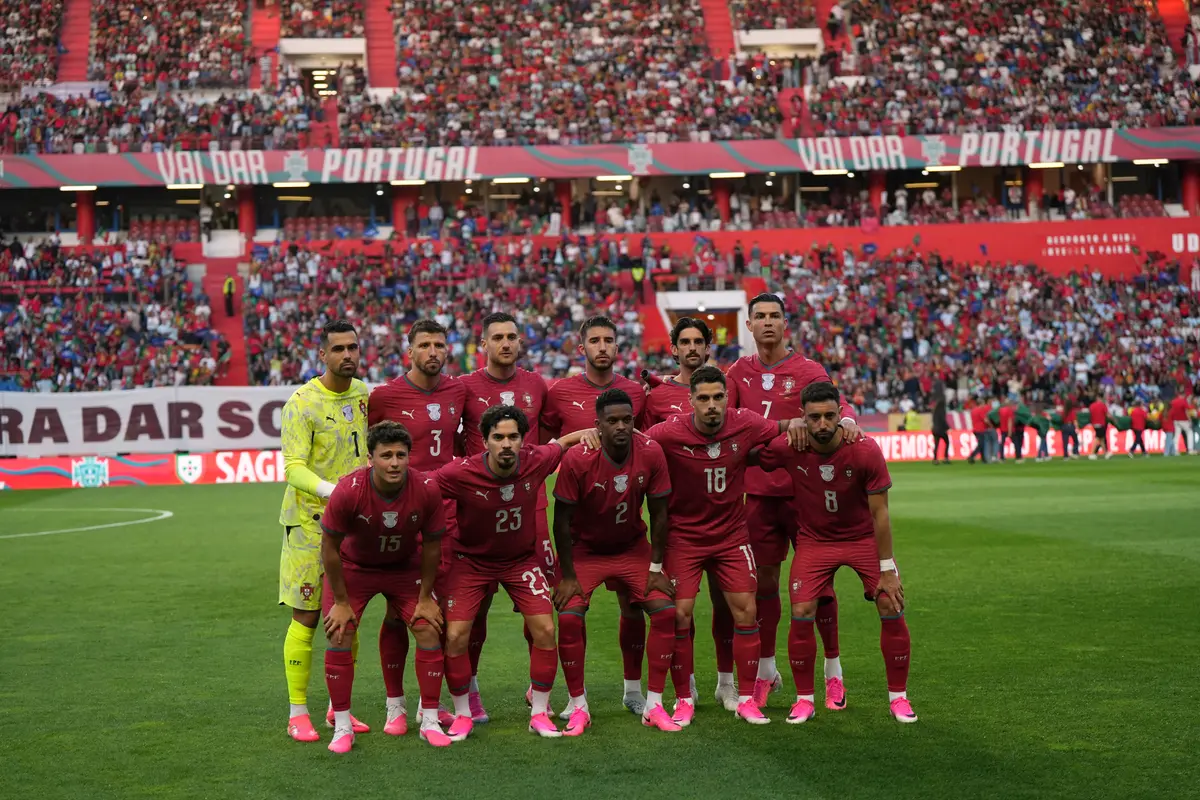 Starting XI Timnas Portugal menghadapi Timnas Nigeria di laga uji coba di Estadio Dr. Magalhaes Pessoa, Leiria, Portugal, Kamis (11/06/2026) dini hari WIB.