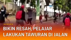 Sekumpulan pelajar kembali melakukan aksi tawuran di jalan. Kejadian itu terjadi di Jalan Bekasi Timur Raya, Jatinegara, Jakarta Timur.