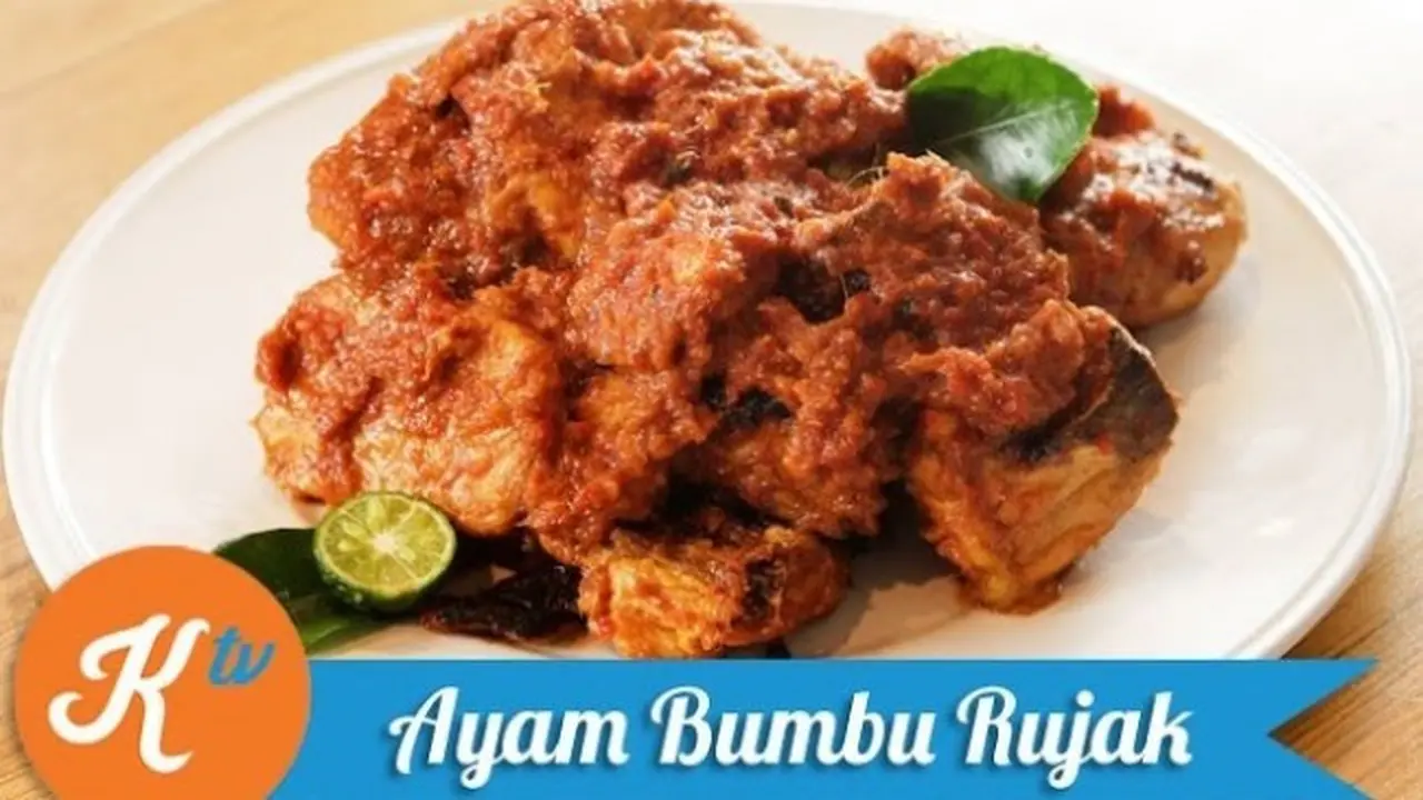 Ayam Bumbu Rujak (Foto: Kokiku tv)