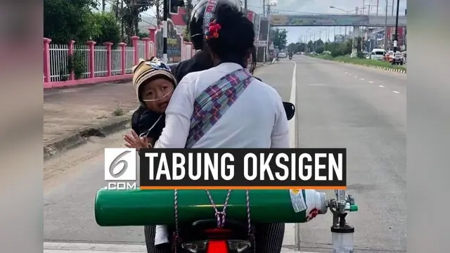 Beredar di media sosial potret keluarga tumpangi motor dengan tabung oksigen. Di balik potret tersebut ada kisah haru perjuangan orang tua demi anaknya agar tetap hidup.