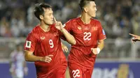 Striker Timnas Vietnam, Nguyen Van Toan mencetak satu gol ke gawang Timnas Filipina dalam Kualifikasi Piala Dunia 2026 zona Asia, Kamis (16/11/2023). (Dok. VFF)