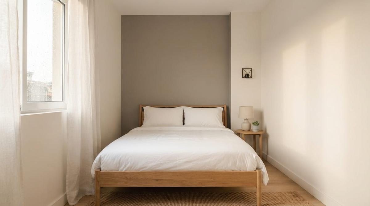 Ide Dinding Aksen untuk Kamar Tidur Berukuran Kecil