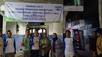 Buka bersama pemulung di Bekasi. (Liputan6.com/ ist)