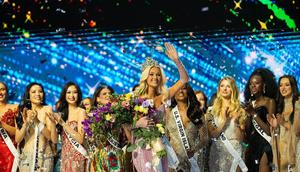 Miss Universe 2024 Victoria Kj&aelig;r Theilvig. (dok. Instagram @missuniverse/https://www.instagram.com/p/DCdWoI3Ntds/Dinny Mutiah)