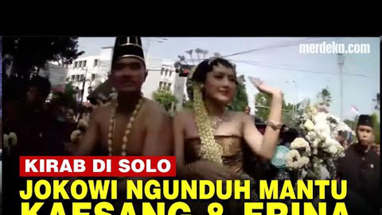 LIVE! Saksikan Presiden Jokowi Ngunduh Mantu, Kirab Pernikahan Kaesang-Erina di Solo