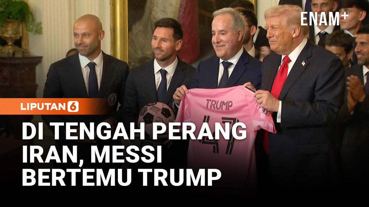 Messi dan Inter Miami Disambut Trump di Gedung Putih Usai Juara MLS