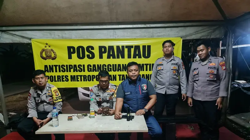 Pos Pantau Antisipasi Gangguan Kamtibmas Polres Metro Tangerang Kota.