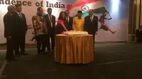 Perayaan HUT ke-69 India di Hotel Shangri La, Jakarta, pada Senin 15 Agustus 2016 malam. (Liputan6.com/Andreas Gerry Tuwo)