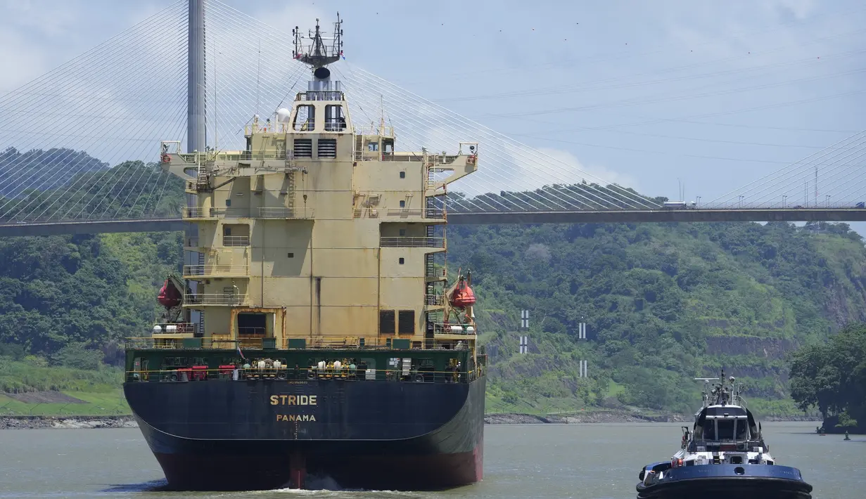 El Nino tahun ini telah mengakibatkan kondisi yang lebih kering dari kondisi normal di Panama, mengintensifkan kekeringan dan menyebabkan tingkat air yang lebih rendah di Danau Gatun. (AP Photo/Arnulfo Franco)