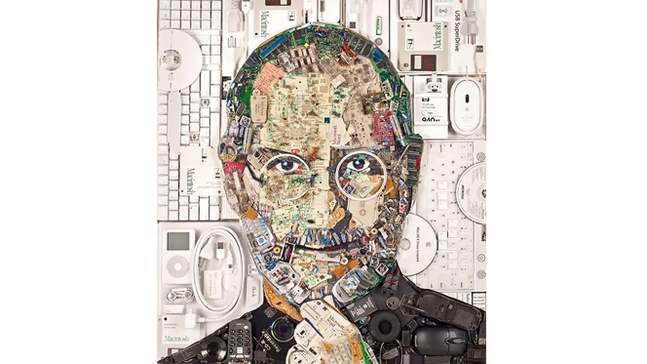Kreatifnya Potret Steve Jobs yang Terbuat dari Limbah Elektronik