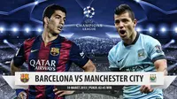 Prediksi Barcelona vs Manchester CIty (Liputan6.com/Yoshiro)