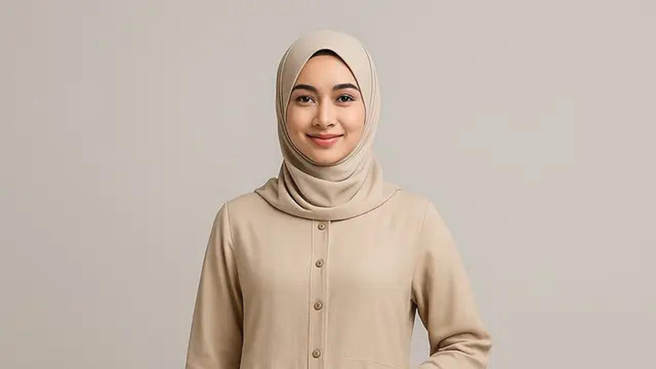 5 Model Gamis Syar'i dengan Aksen Kancing Depan, Cocok untuk Busui
