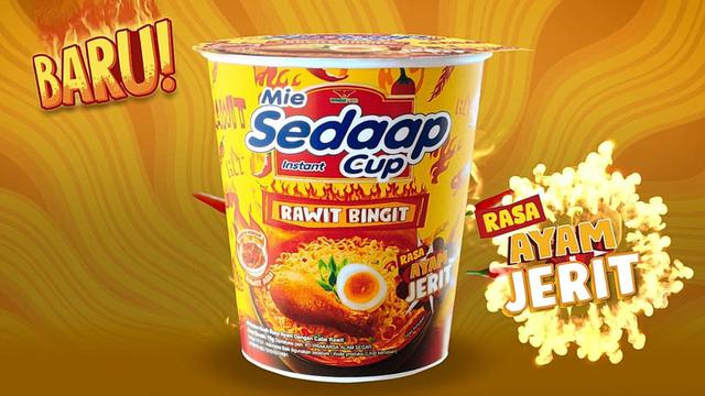 Mie Sedaap Cup Rawit Bingit Rasa Ayam Jerit