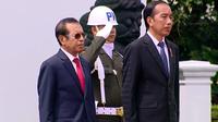 Presiden Joko Widodo atau Jokowi menerima kunjungan kenegaraan dari Perdana Menteri Republik Demokratik Timor Leste, Taur Matan Ruak di Istana Kepresidenan Bogor pada Senin 13 Februari 2023. (Foto: Tangkapan layar Youtube Sekretariat Presiden).