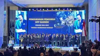 Ketua Umum (Ketum) Partai Nasdem Surya Paloh resmi menetapkan dan melantik pejabat pengurus DPP Partai Nasdem periode 2024-2029. (Nanda Perdana).