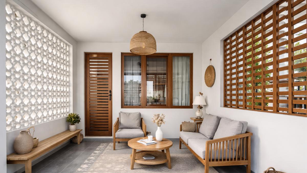 7 Inspirasi Teras Rumah yang Dingin Tanpa Tanaman Besar