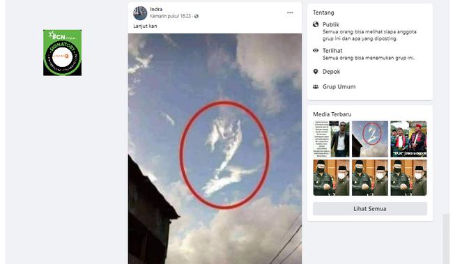 Cek Fakta Liputan6.com menelusuri foto awan berbentuk angka 2 muncul saat Pilkada 9 Desember 2020