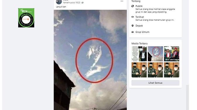 Cek Fakta Liputan6.com menelusuri foto awan berbentuk angka 2 muncul saat Pilkada 9 Desember 2020