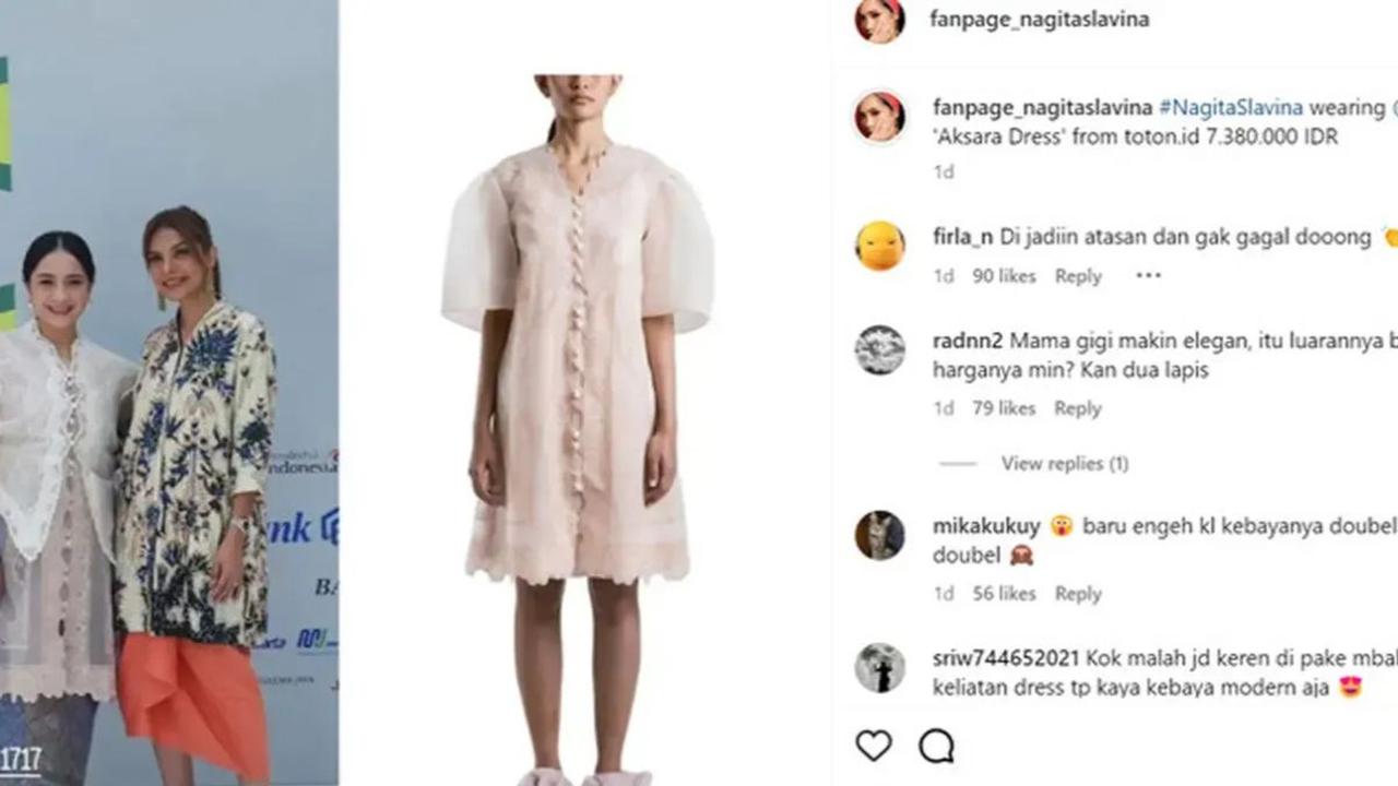 Rincian Gaun Yang Dipakai Nagita Slavina