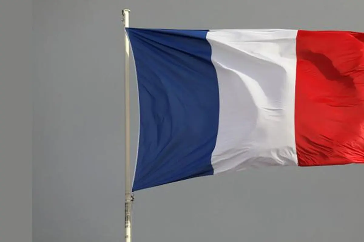 Ilustrasi bendera Prancis.
