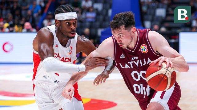Foto: Atasi Perlawanan Sengit Latvia, Kanada Sapu Bersih Kemenangan di Grup H Piala Dunia FIBA 2023