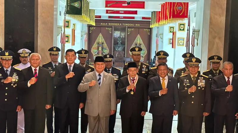 Kementerian Pertahanan (Kemhan) menggelar Anugerah Penghargaan Dharma Pertahanan di Ruang Hening Gedung Sudirman, Kemhan, Jakarta Pusat.