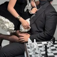 Brisia Jodie saat Prewedding Bersama Jonathan Alden. [@weddingstories.co]