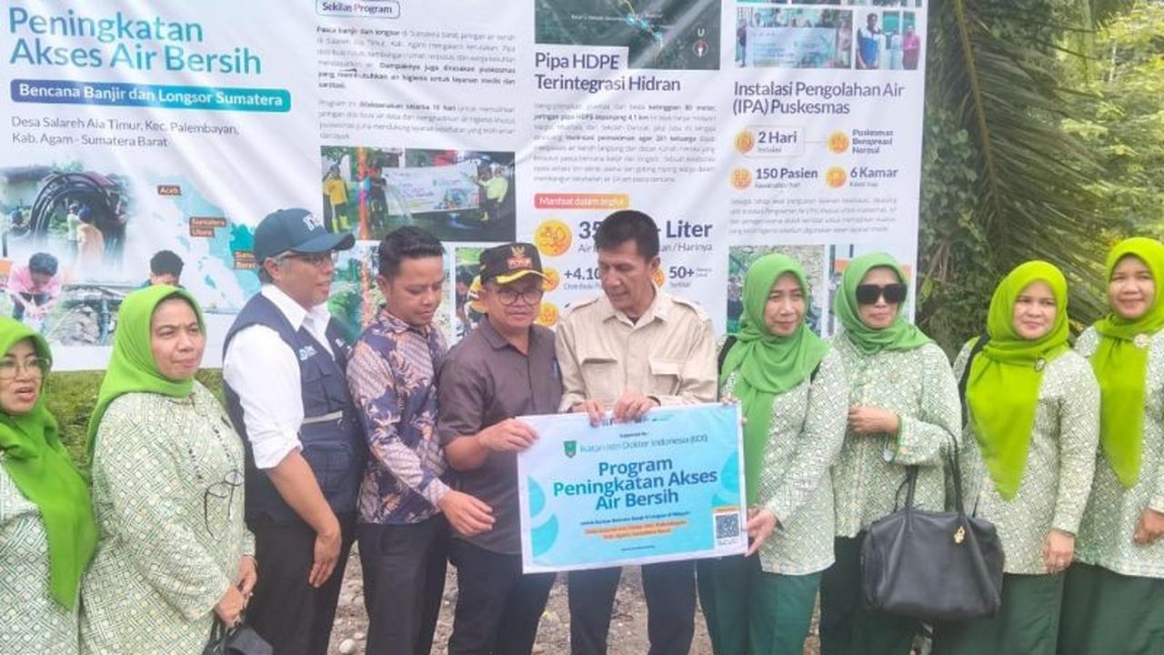 ITB Serahkan Program Air Bersih di Agam, Dukung Pemulihan Pascabencana Banjir Bandang