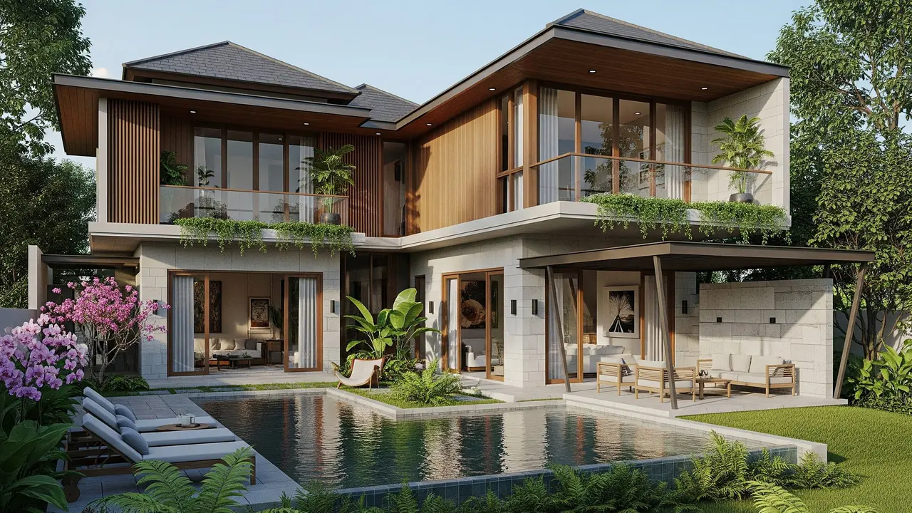 Desain Rumah Ukuran 200 Meter di Lokasi Pinggir Kota