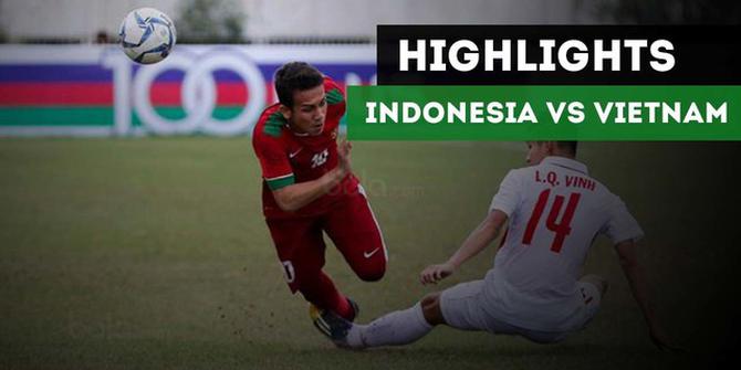 VIDEO: Highlights Timnas Indonesia U-19 vs Vietnam di Piala AFF U-18 2017
