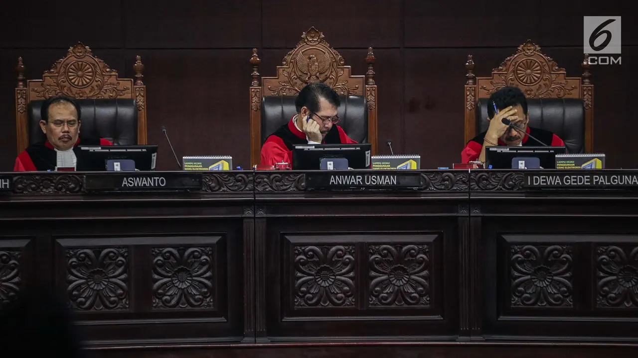 Ekspresi Peserta Sidang Putusan Sengketa Pilpres 2019