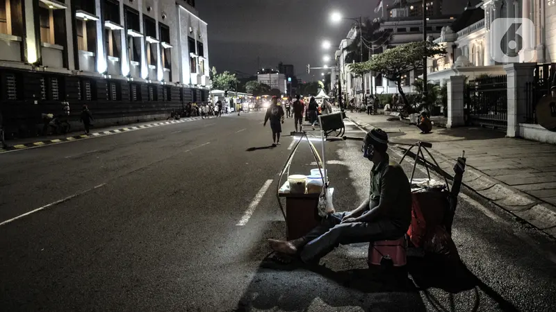 FOTO: Sepi Malam Tahun Baru di Kota Tua Jakarta