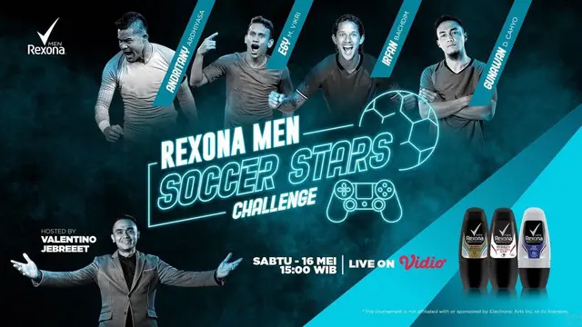 Berita video pertandingan pertama Rexona Men Soccer Stars Challenge antara Irfan Bachdim melawan Andritany, yang berakhir dengan skor 3-1, pada Sabtu (16/5/2020).