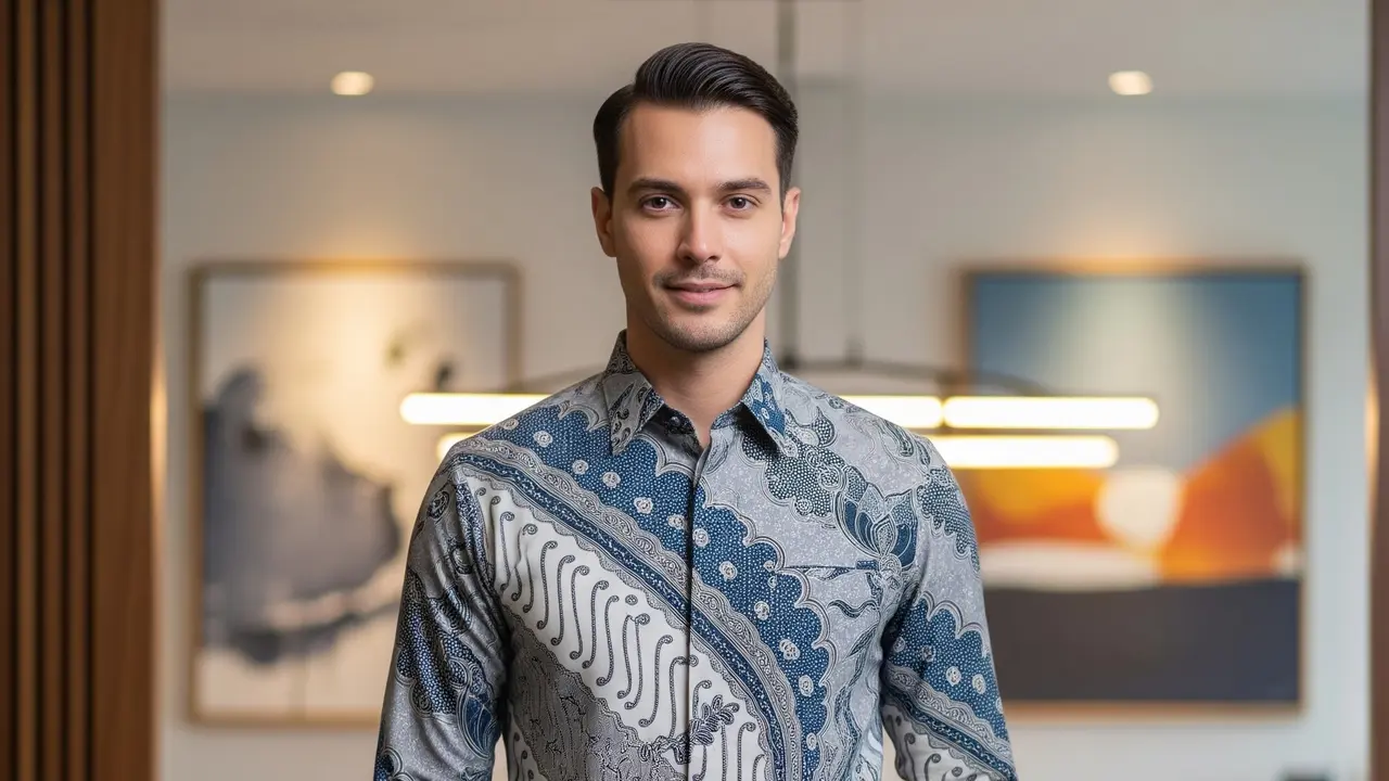 Outfit Cowok Saat Halal Bi Halal di Kantor (Image by Gemini AI)