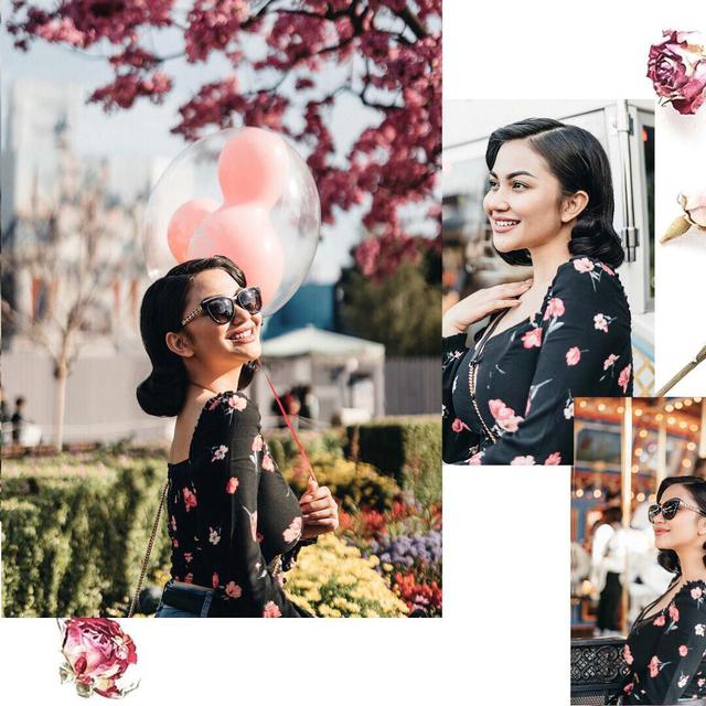 Cantik Menawan Gaya  Ariel  Tatum  Sambangi Disneyland 