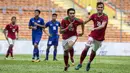 Gelandang Timnas Indonesia, Septian David, merayakan gol yang dicetaknya ke gawang Thailand pada laga  SEA Games di Stadion Shah Alam, Selangor, Selasa (15/8/2017). Kedua negara bermain imbang 1-1. (Bola.com/Vitalis Yogi Trisna)