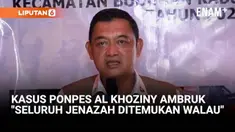 Deputi 3 Tanggap Darurat BNPB, Budi Irawan menjelaskan, kabar terbaru pencarian korban robohnya Pondok Pesantren Al Khoziny, di Sidoarjo, Jawa Timur. Budi menjelaskan, BNPB sudah mengevakuasi 63 jenazah yang tertimpa reruntuhan.