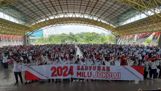 Relawan se- Bandung Raya Deklarasi 'Sauyunan 2024 Milu Jokowi'