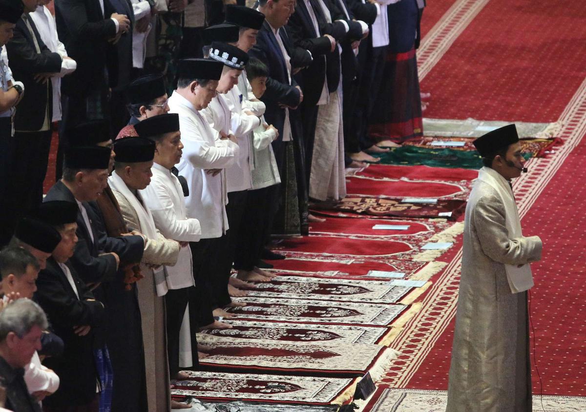 Prabowo-Gibran laksanakan salat Idulfitri di Masjid Istiqlal