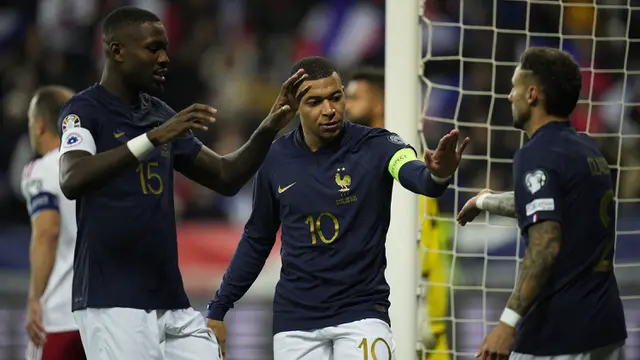 Foto: Kylian Mbappe dan Olivier Giroud Gacor, Timnas Prancis Lumat Gibraltar 14 Gol Tanpa Balas di Kualifikasi Euro 2024